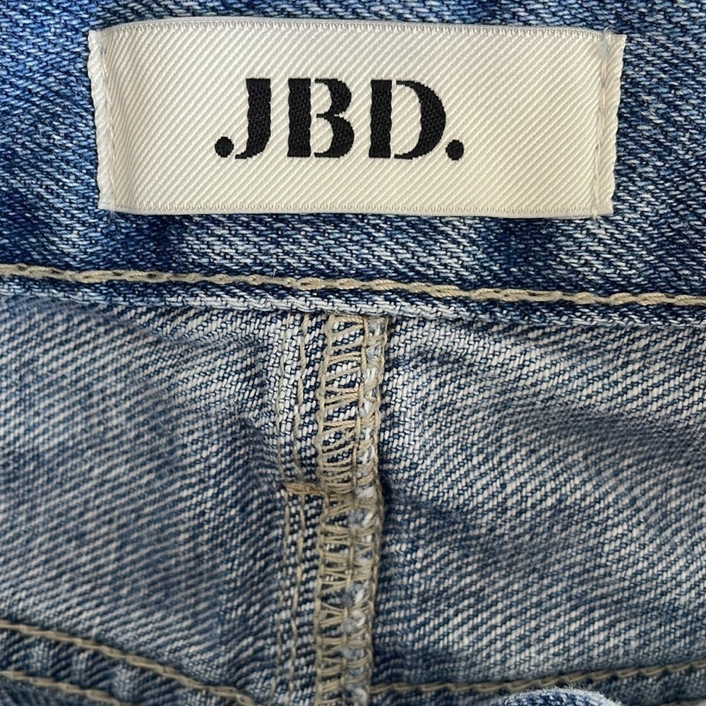 Just Black Distressed Denim Skirt - Picture 3 of 5